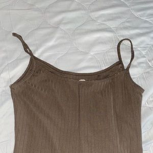 Romper shorts brown color